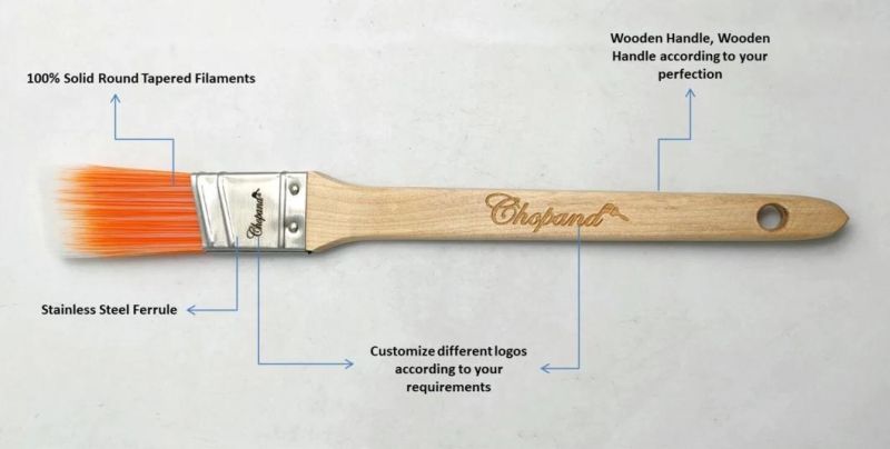 Chopand 1inch Low Price Quality Good Wooden Handle Hand Tool Paint Brush