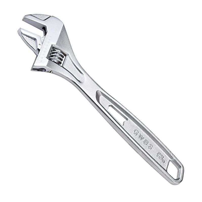 High Quality New Design Cr-V 8inch Chrome Plated Adjustable Wrench