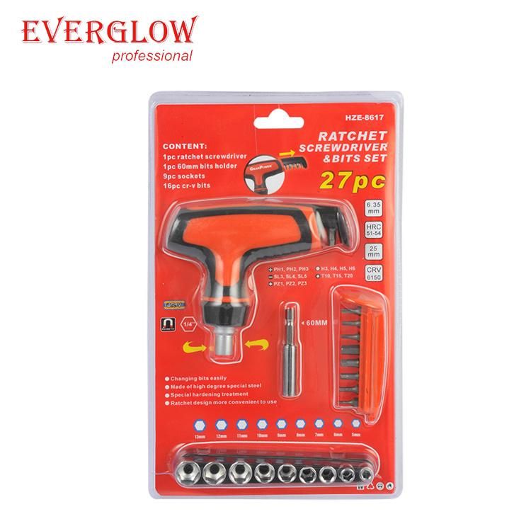 27PC Hot Selling T-Handle Screwdriver Set