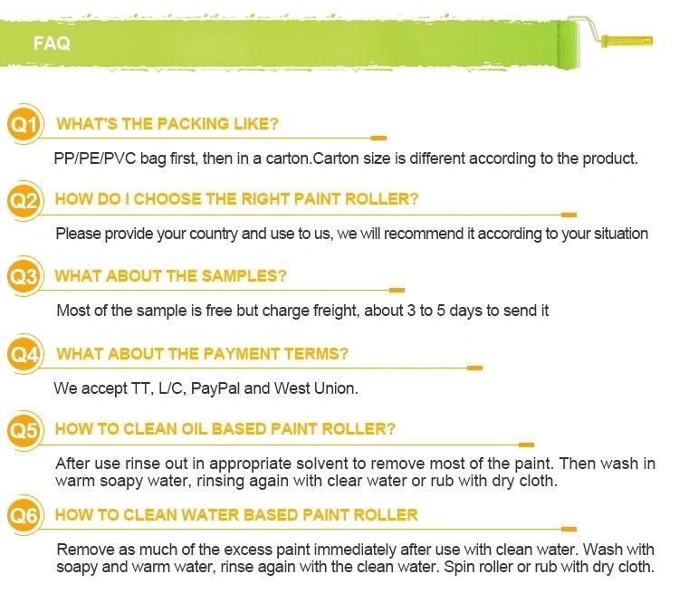 Painters Tools Custom Paint Roller Pattern Made in China