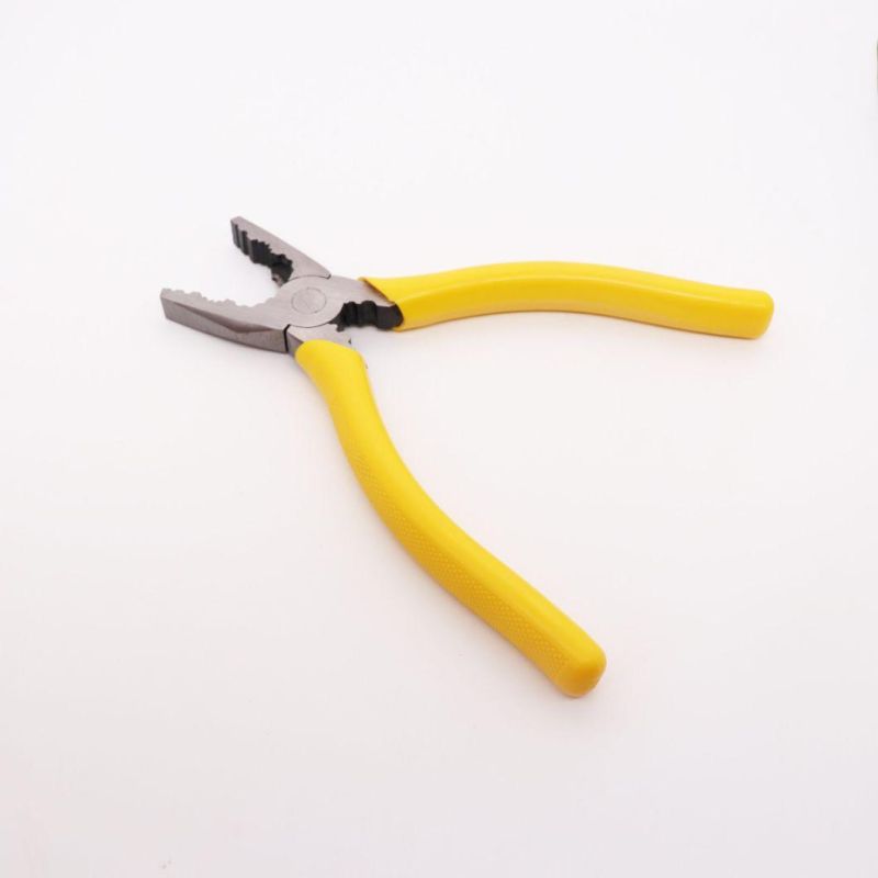 Professional Screw-Thread Steel Durable Combination Pliers with PVC Handles