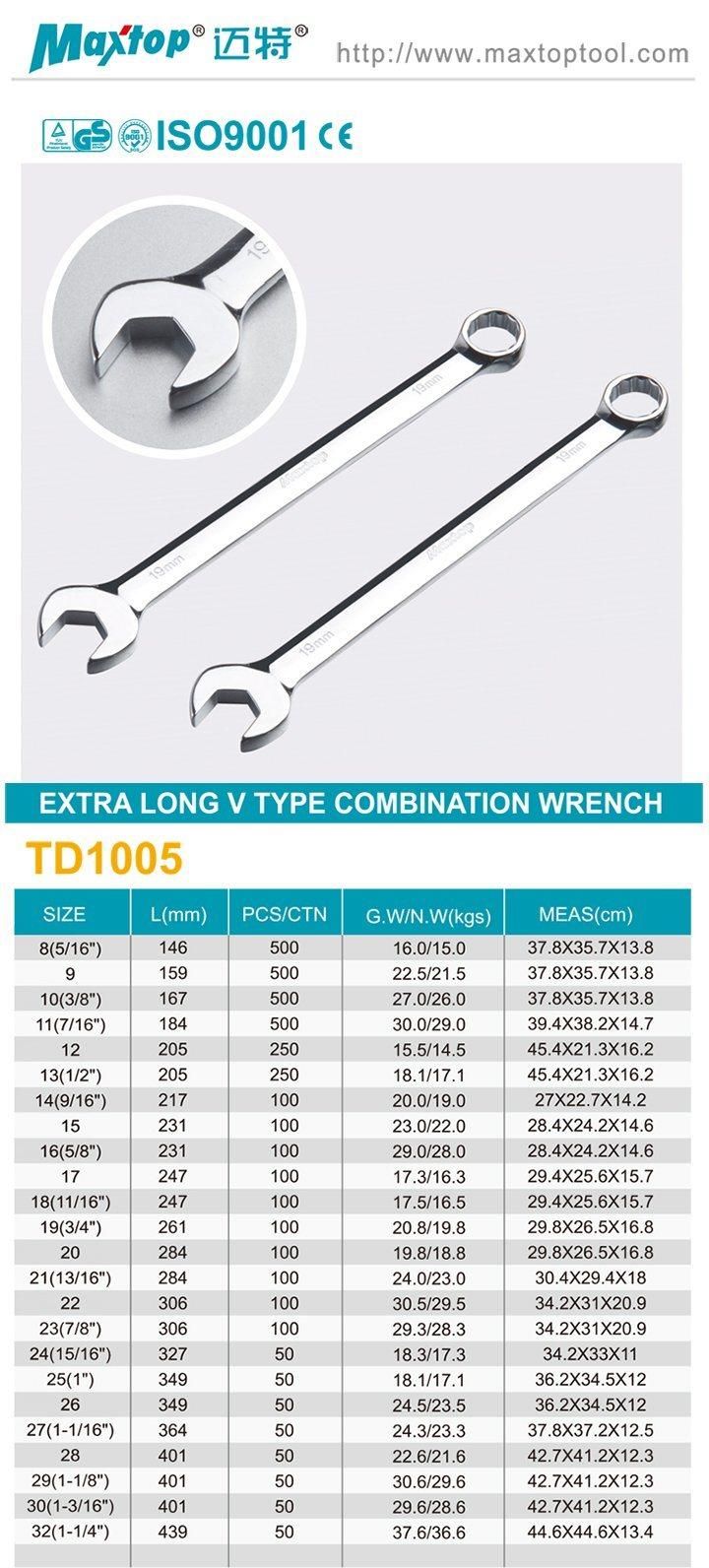 Extra Long V Type Combination Wrench