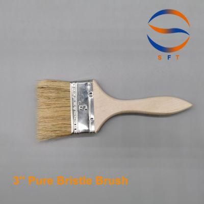 Solvent Resistant White Bristle Laminating Brushes Paint Brushes for FRP