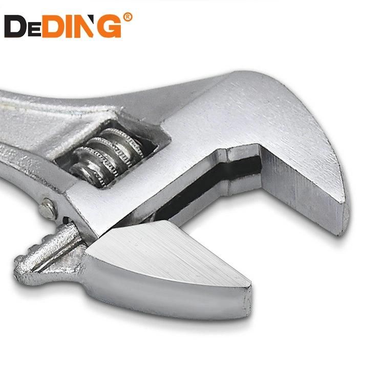 PVC Handle Thread Steel Chrome Plated Adjustable Spanner