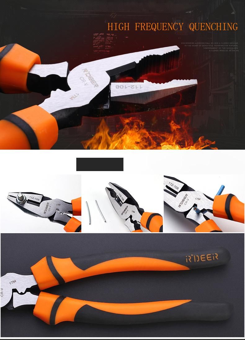 6", 7", 8" CRV Hand Tools Industrial Grade Combination Pliers