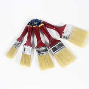 Wooden Handle for Decoration Function Discoloured Wool Paint Brush