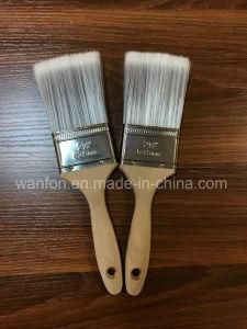 Wooden Handle Paint Brush with Tapered Filaments Material