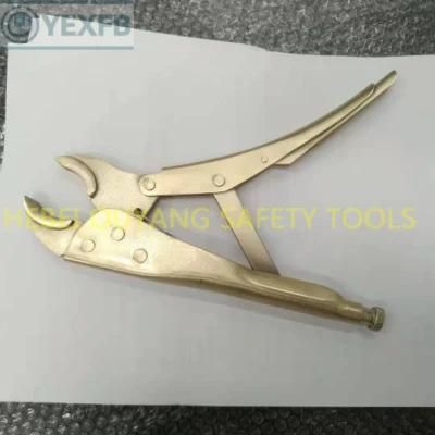 Non Sparking 10&quot; Al-Br Locking Plier, Atex