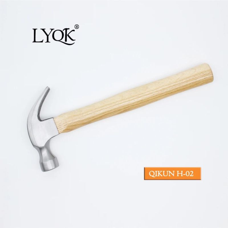 H-01 Construction Hardware Hand Tools Hickory Handle American Type Claw Hammer