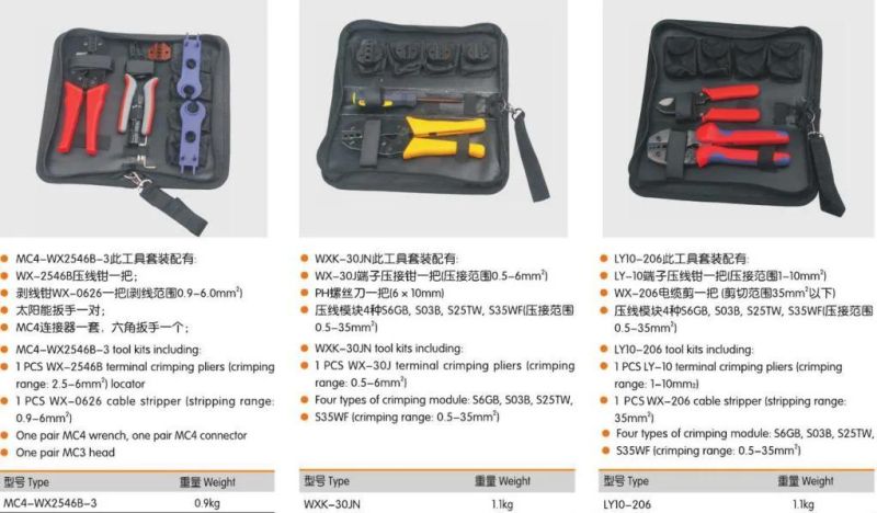 Solar PV Mc4 Crimping Tools Ratchet Crimping Plier