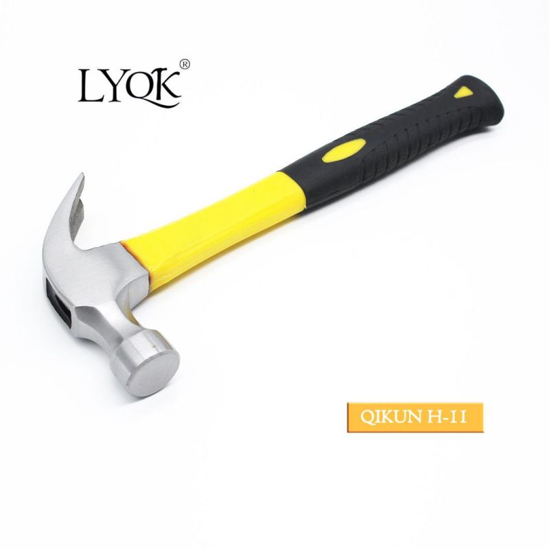 H-09 Construction Hardware Hand Tools Steel Handle Mirror Polished Incorporated Claw Hammer