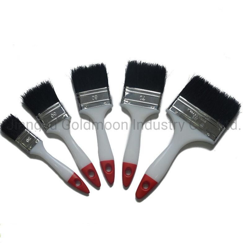 Double Colour Plastic Handle Power Paint Painting Flat Brush