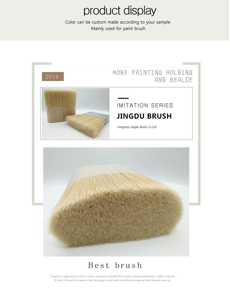 White Bristle Hollow Crimped Brush Filament for Paint Brush /Jdfc-W