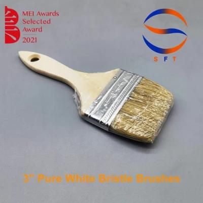 3&prime;&prime; Pure White Bristle Paint Brushes for FRP Laminating