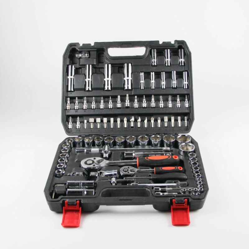 Goldmoon 94PCS Cr-V Hand Tool Set Metallic Socket Set Ratchet Wrench