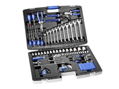 124PCS 1/4&quot;&1/2&quot;Dr Socket Wrench Combination Tool Kit