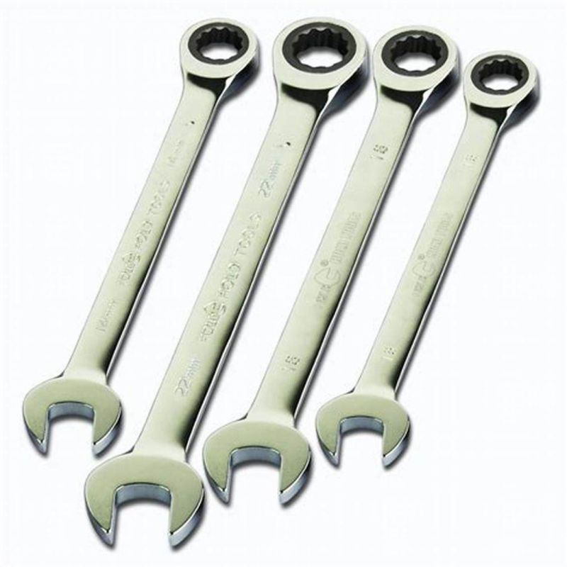 14 Mini M19 Open Long Ratchet Jumbo Wrench Set