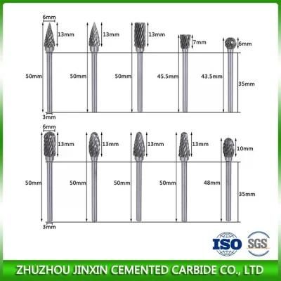 10PCS Carbide Rotary Burrs