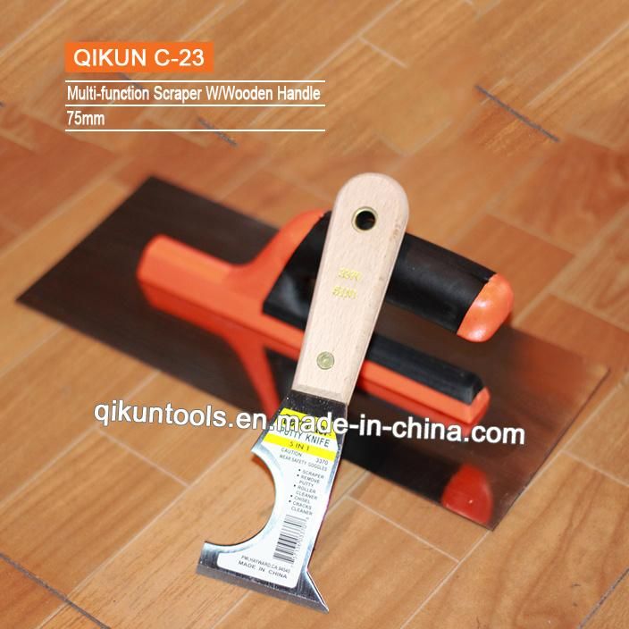 C-21 Construction Decoration Paint Hardware Hand Tools ABS Yellow Color Plastic Spatula Putty Knife Scraper Set