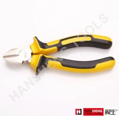 6&quot;, 7&quot;, Made of Carbon Steel, Nickel Plated with PVC Handles, German Type, Diagonal Cutting Pliers, Combination Pliers, Hand Tools, Long Nose Pliers