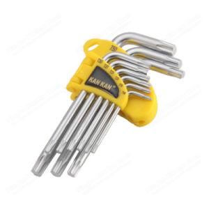 9PCS Short Long Torx Key Set Chromed Wrench for Machinery