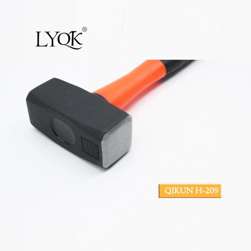 H-207 Construction Hardware Hand Tools Plastic Coated Handle German Type Stoning Stone Hammer