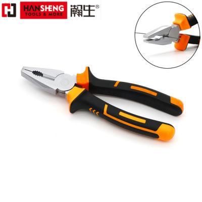 Made of Carbon Steel, Pearl-Nickel Plated, Nickel Plated PVC Handles, German Type, Pliers, Combination Pliers