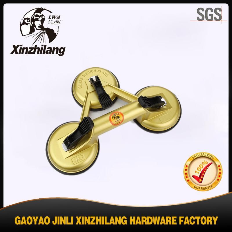 Seleted Series Three Cups Aluminum Hand Tools Glass Suction Cup Lifter