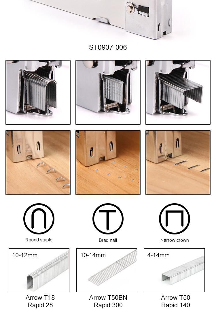 T27 Light Duty Fastener Household Staple Gun Tacker for DIY