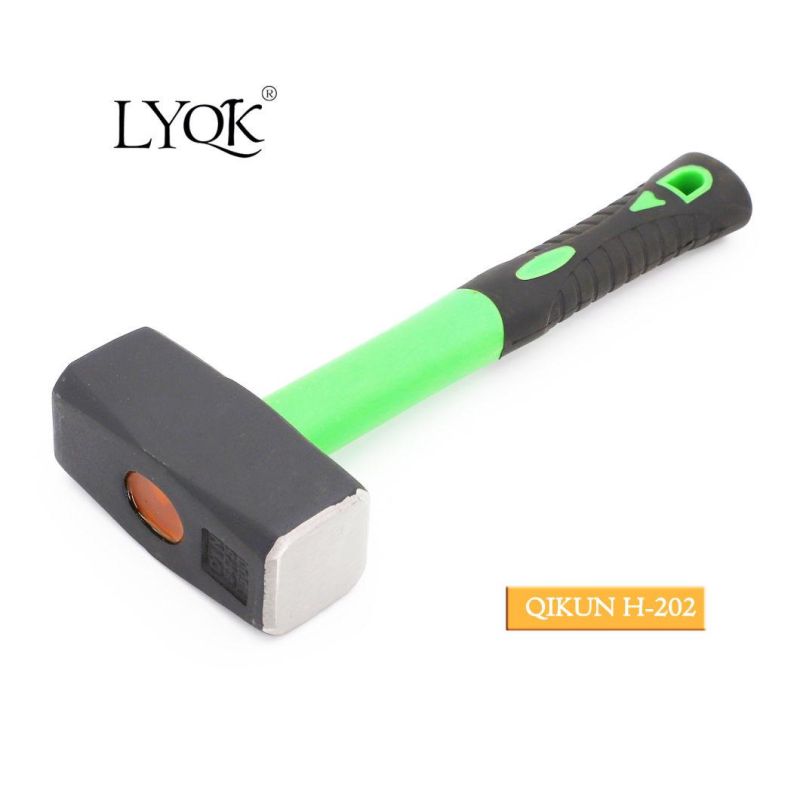 H-201 Construction Hardware Hand Tools Plastic Coated Handle German Type Stoning Stone Hammer