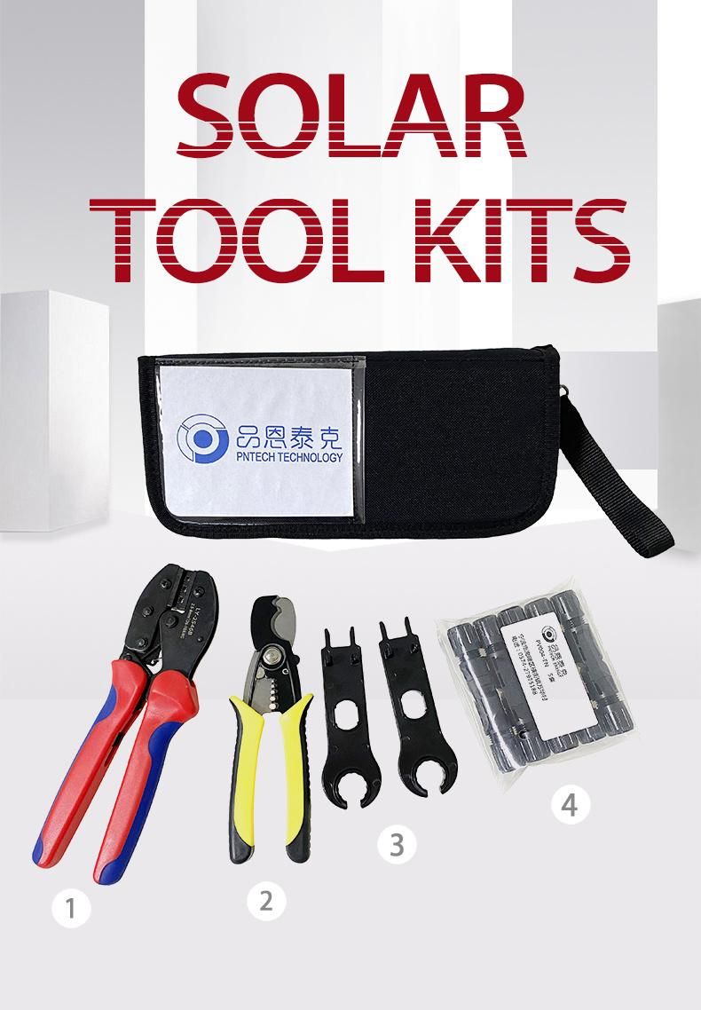 High Quality Solar Connector Toolkits Bag C4K-E with Crimping Pliers