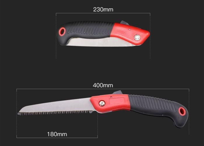 Colorful Plastic Handle Manganese Steel Blade Gardening Pruning Saws for Tough Branches