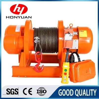 Double Braking Building Crane Hoist Electric Cable Pulling Winch