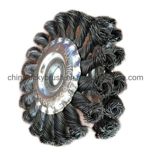 178mm Twist Knot Steel Wire Wheel Brush (YY-075)