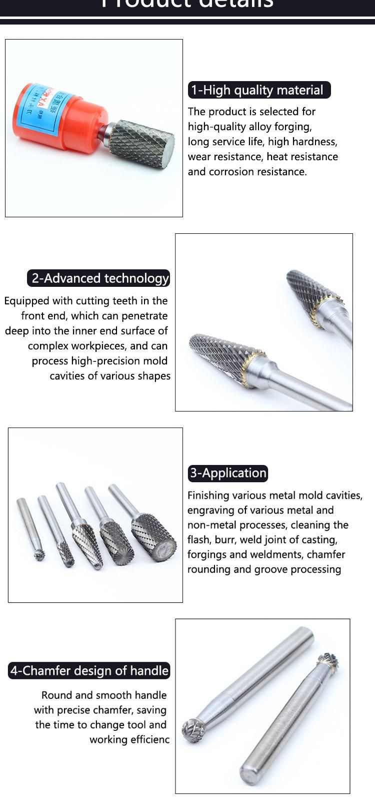 CNC Standard Tungsten Carbide Rotary Burr/Tungsten Carbide Burr