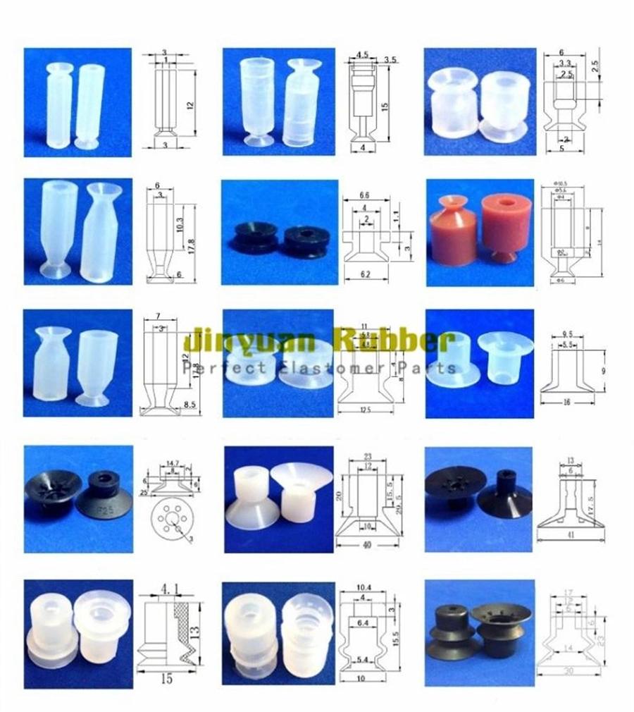 Mini Vacuum Silicone Rubber Hooks and Suction Cups for Robot