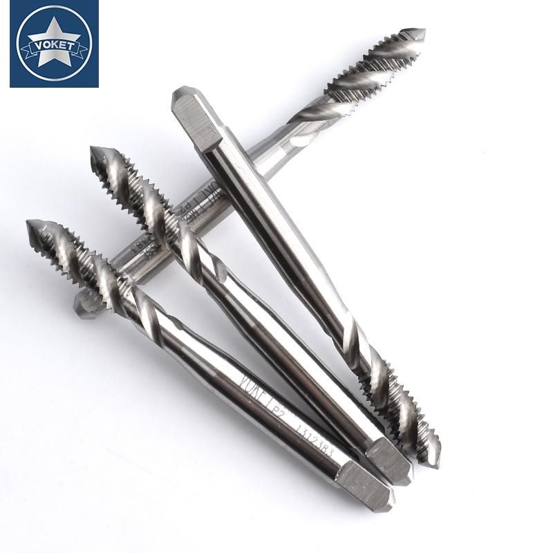 Hsse-M35 Needle Thread Spiral Fluted Tap Sm 3/32 1/8 9/64 11/64 3/16 13/64 15/64 1/4 9/32 3/8 Machine Screw Thread Tap