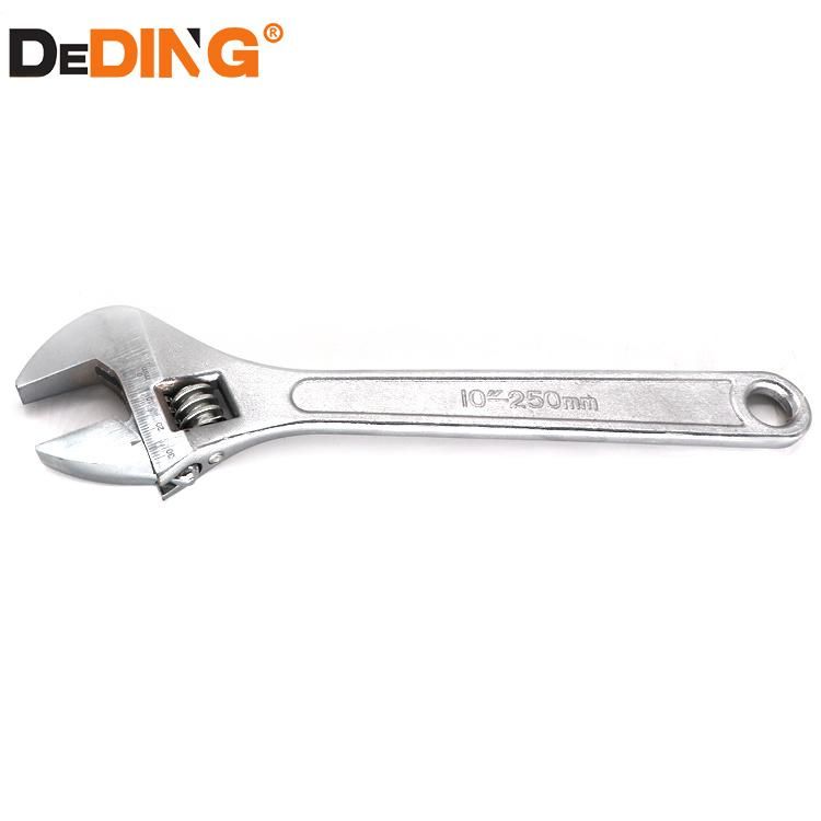 PVC Handle Thread Steel Chrome Plated Adjustable Wrench