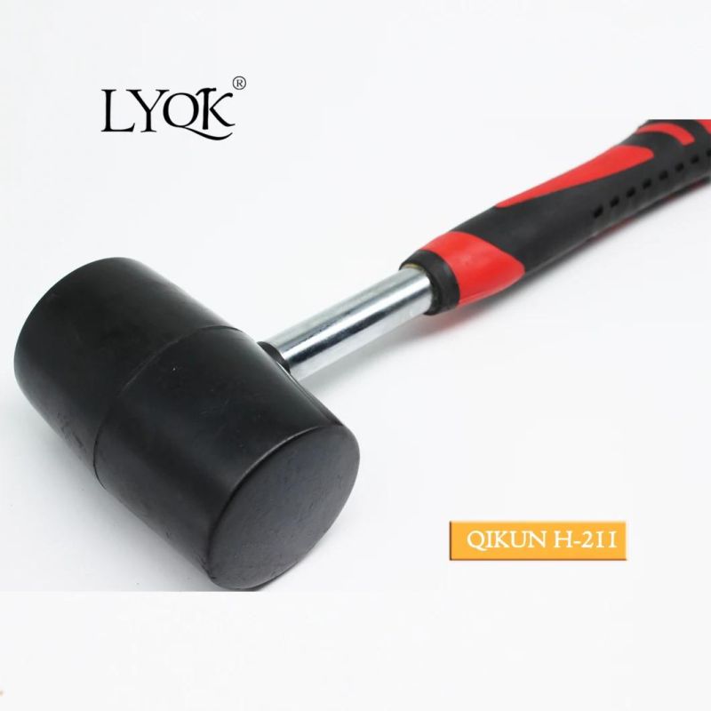 H-211 Construction Hardware Hand Tools Plastic Coated Handle German Type Stoning Stone Hammer