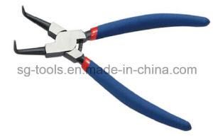 Internal Circlip Plier (Bent Tips) with Nonslip Handle, Hand Working Tool