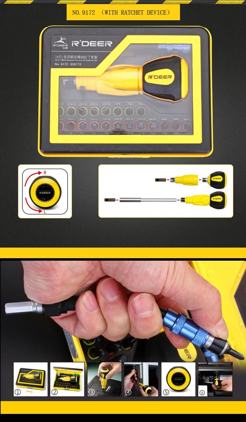 High Precision Screwdriver Set for Telecommunication Use