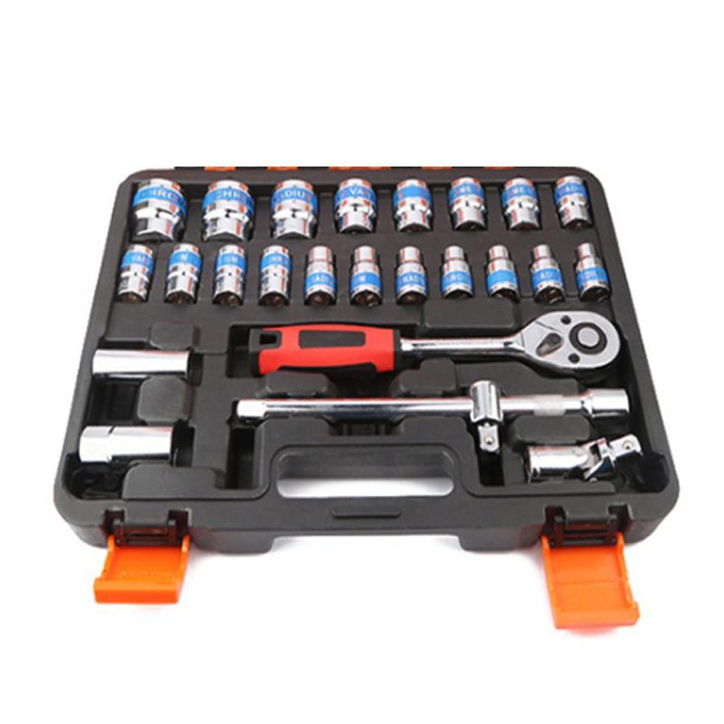 37 PCS Kit Box Set Automotive for Car with Tool Socket Spanner Auto Wrench Ratchet Sockets Sets Hand Tools