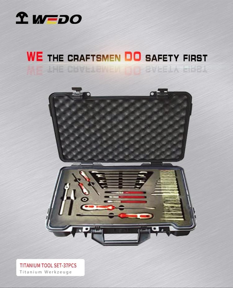 WEDO 37PCS Titanium Hand Tools Set Non-Magnetic Rust-Proof Corrosion Resistan