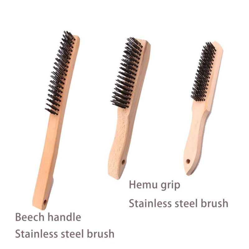 Wire Descaling Brush Masonry Brush Wire Bristle Brass Scratch Brush