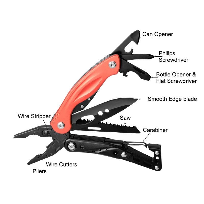 Top Quality Multi Function Tool Multi Tools with Carabiner (#8460)