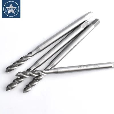 Hsse-M35 Long Shank 100mm Spiral Fluted Taps Unc Unf 0-80 2-56 4-40 5-40 6-32 8-32 10-24 10-32 1/4 5/16 3/8 Machine Cutting Thread Screw Tap