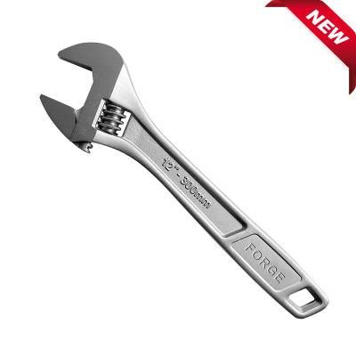 6&quot; Quality Carbon Steel Matte Chrome Plated Adjustable Spanner Wrench