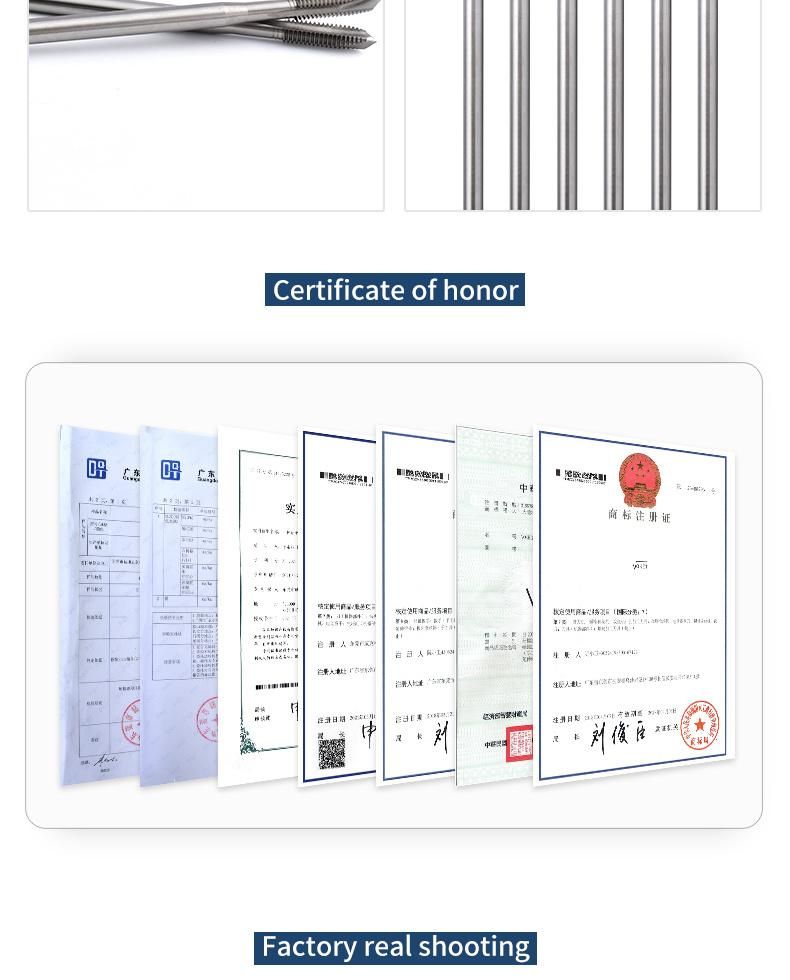 Hsse-M35 JIS Long Shank 150mm Spiral Pointed Taps M3 M4 M5 M6 M8 M10 M12 Machine Thread Screw Tap