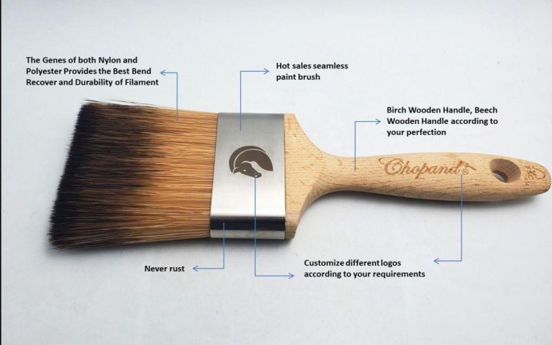 Chopand High Quality 2inch Wooden Paint Brush Wall Paint Brush