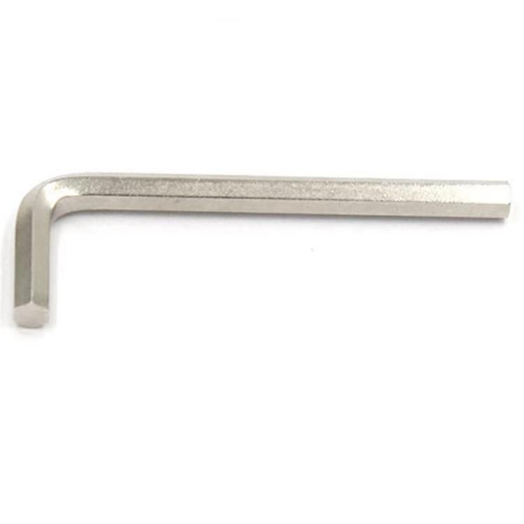 Made in China Nickel Plated L Shaped Hex Allen Key with Flat Point